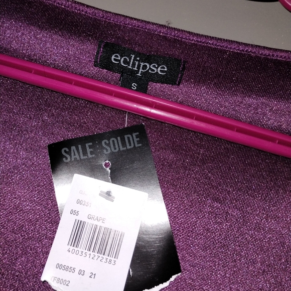 NWT Eclipse Knot Front Cropped Long Sleeve Top - Picture 2 of 4